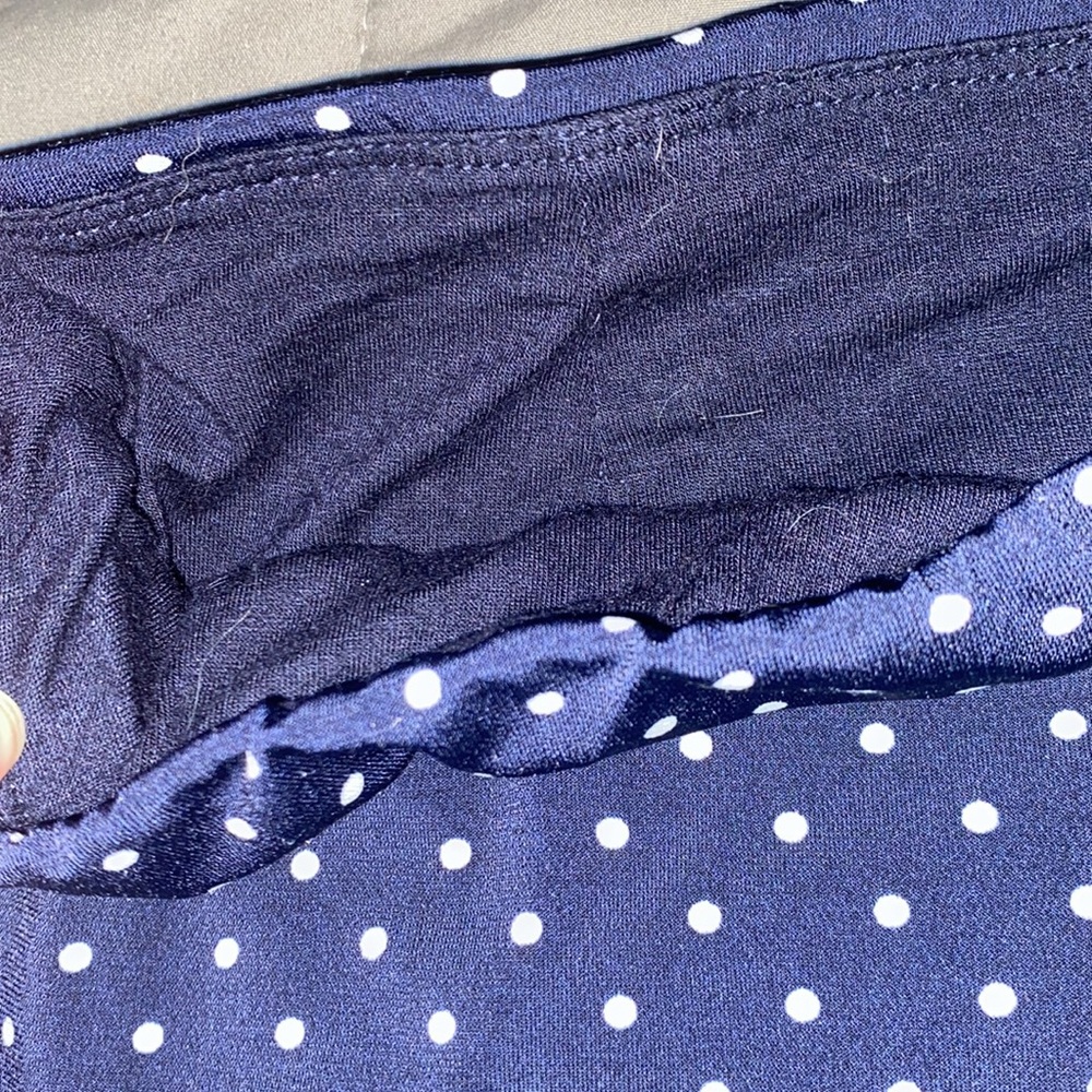 Women’s black and white polka dot pencil skirt size small - Picture 4 of 5